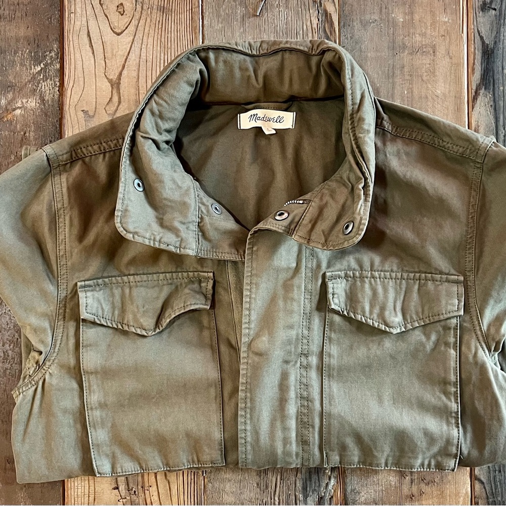 Madewell Field Jacket in Fatigue Green